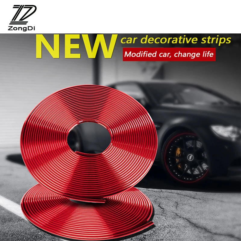 

ZD Car Styling For Kia Rio 3 Ceed Toyota Corolla 2008 Avensis C-HR RAV4 Mazda 3 6 Body Decoration Strip Stickers Multifunction