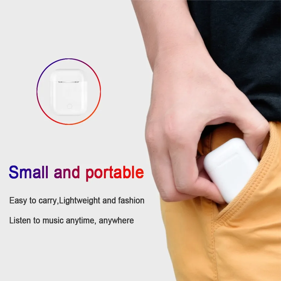 i12 TWS 5.0 Bluetooth HIFI Wireless Earphone Headphones Ture Wireless Headset Earbuds With Mic Auriculares bluetooth inalambrico (3)