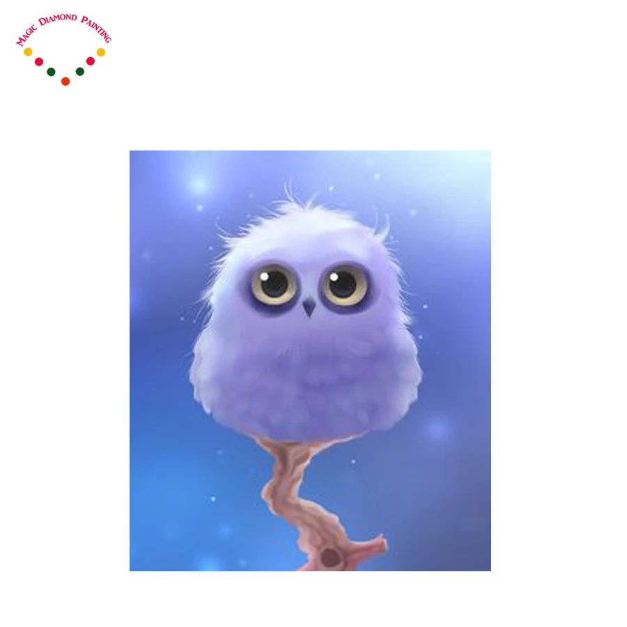 Magic Wizard Diy Diamond Painting Kit Full Round Drill Embroidery Rhinestones Big bird |