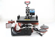 Free shipping 30*38CM 8 in 1 Combo Heat Press Printer Machine 2D Thermal Transfer Printer for Cap Mug Plate T-shirts Printing