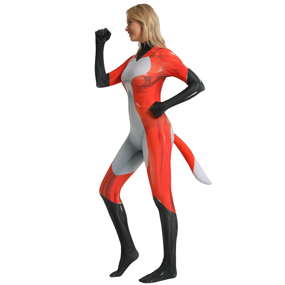Rena Rouge Божья коровка кошка Нуар Косплей Костюм Хэллоуин вечерние Zentai костюм 3D