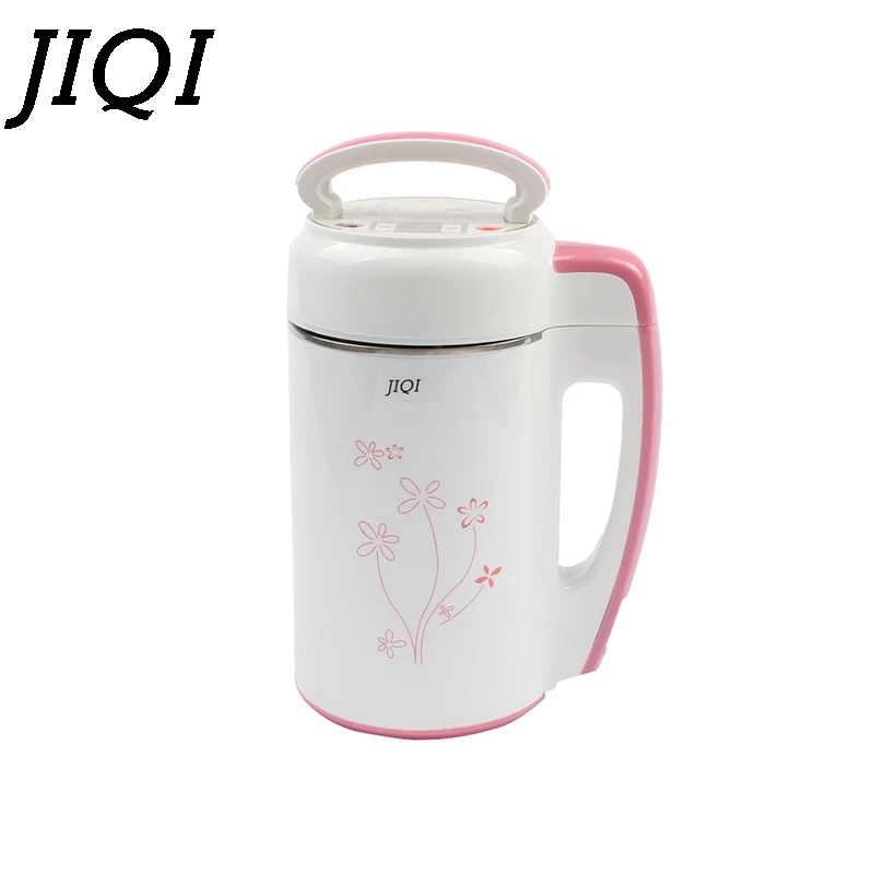 JIQI mini Soybean Milk machine 0.6-0.8L soy milk grinder soybeans milk maker Stainless Steel Milk shake juicer baby food blender