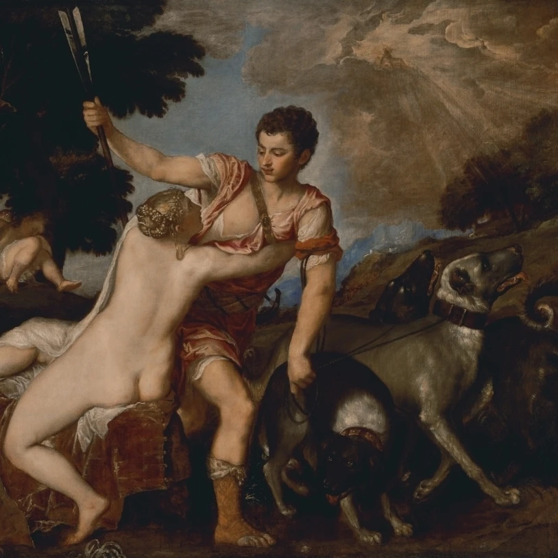 Venus And Adonis Poster Print (36 x 24)