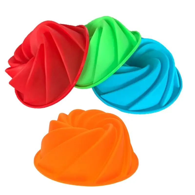 

Silicone Small Little Size Spiral Cake Mold Bake Tool Cake Decoration Kit Bakeware Products For Baking Cake Mousse Jelly
