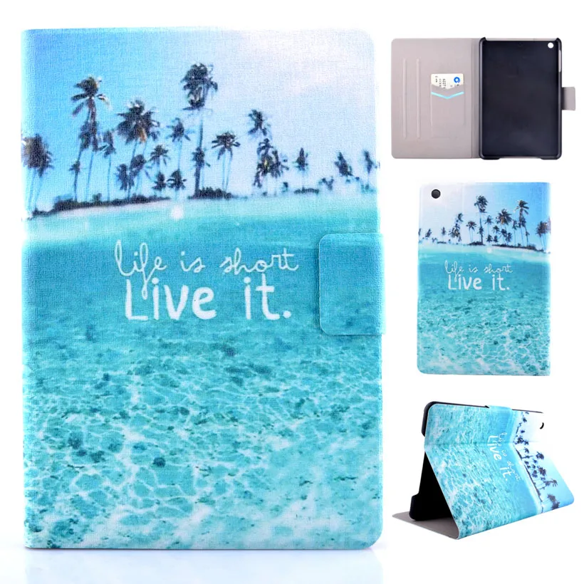 

Pattern Painted PU Leather Tablet Case For Apple iPad Mini 1 2 3 iPad Mini1 Mini2 Mini3 7.9 inch Case Stand Card Cover