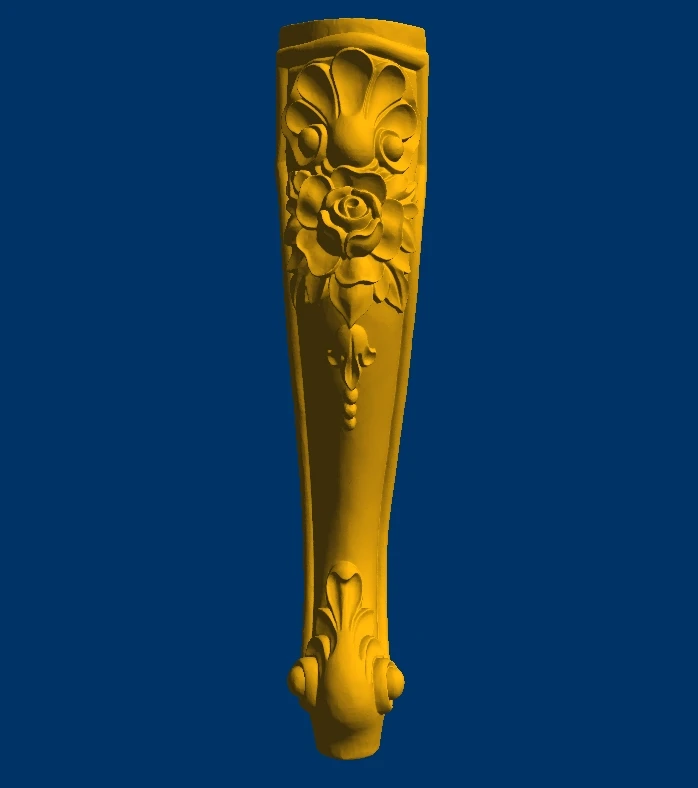 3D STL model for CNC Router mill relief design furniture sofa leg 99in