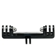 Кронштейн двойной мост с 2 шт. винт для проведения двойной Gopro Hero 4/3+/3 M10 SJ4000 sj9000 xiaoyi Камера led монтажный кронштейн