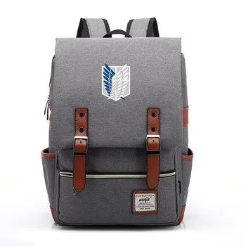 

Attack on Titan Anime Women Men Backpack College Style School Student Schoolbag Large Capacity Travel Backpack