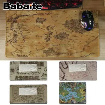

Babaite Wizarding World Map Unique Desktop Pad Game Mousepad Speed/Control Version Large Gaming Mouse Pad