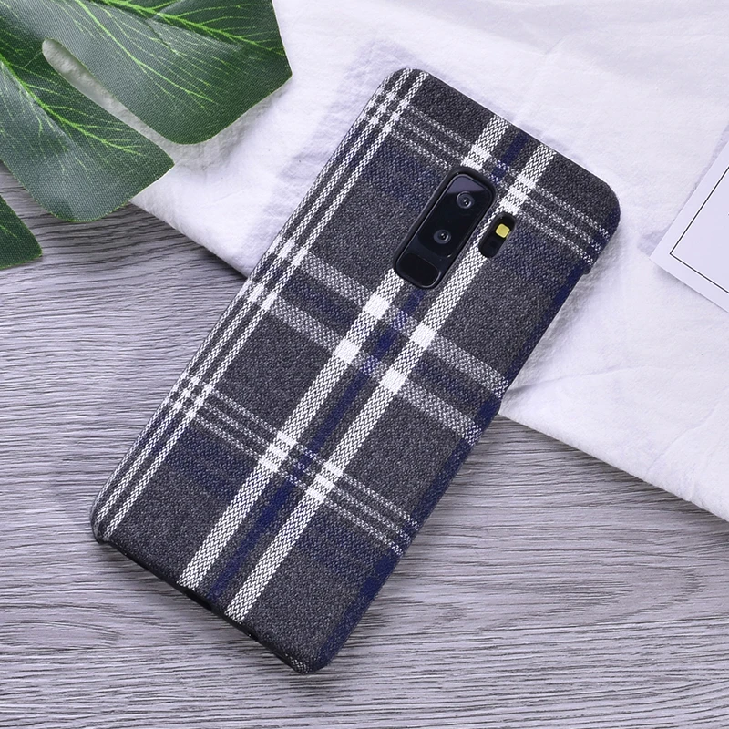 ProElite винтажная ткань чехол с сетчатым рисунком для samsung Galaxy S9 S9 плюс, в клетку, с мягкой ПК чехол для samsung Galaxy S9