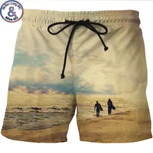 Мужские хипстерские хип хоп летние быстросохнущие пляжные шорты Плавки модные 3D сетчатые карманы пляжные шорты пляжная одежда короткие Hombre