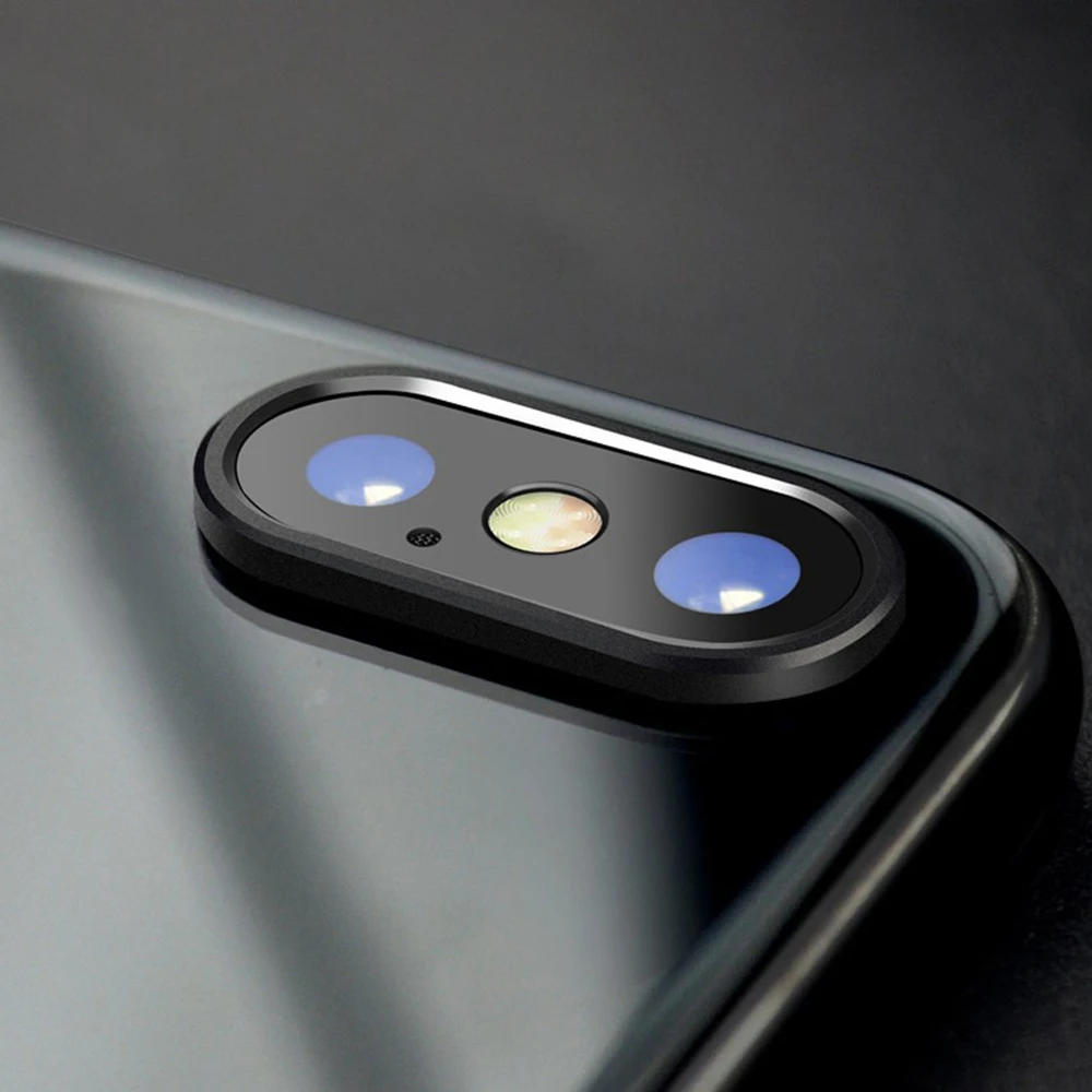 PORTEFEUILLE Smart Phone Camera Metal Lens Film Protector Camera Guard Ring Bumper For Iphone X XR XS MAX Lens Protection Ring (52)