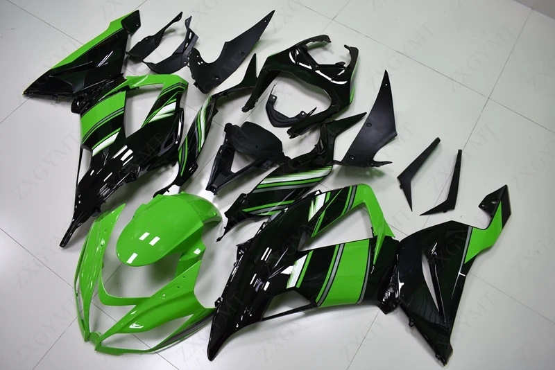 Обтекатели для Kawasaki Zx6r 2013 2016 черные зеленые мотоциклетные 636 из АБС пластика