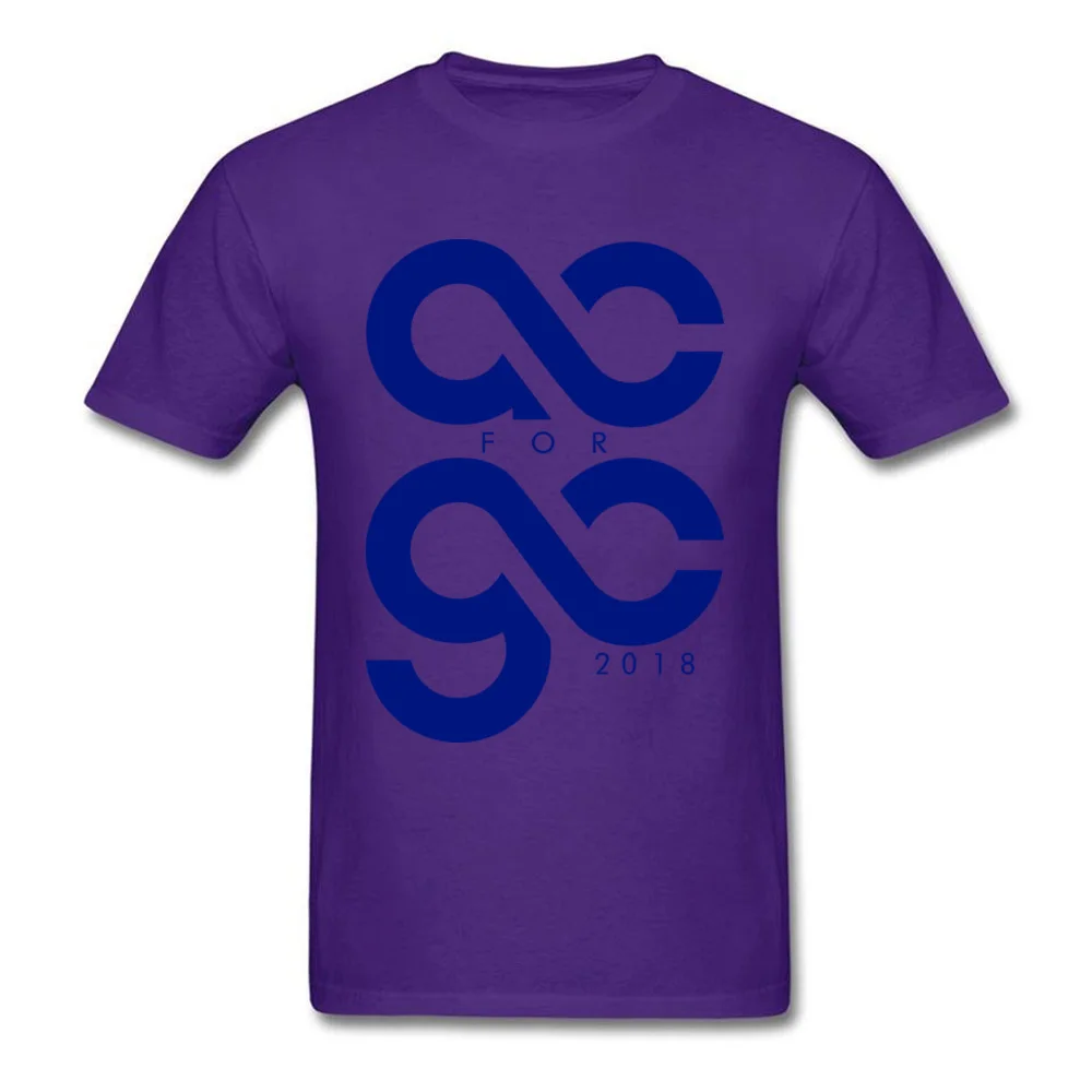 Funny T-Shirt Prevalent Round Collar AC for GC 2018 100% Cotton Man Tops Shirt Summer Short Sleeve Tee-Shirts Drop Shipping AC for GC 2018 purple