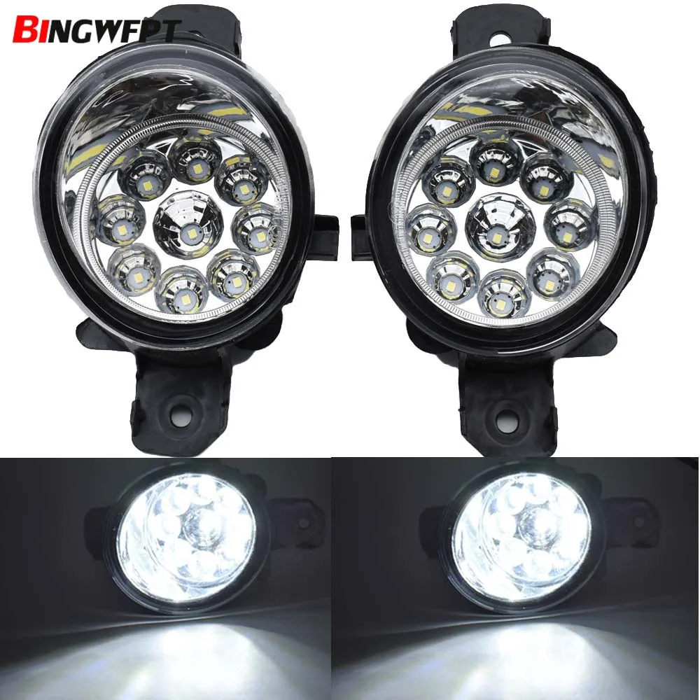 

(Right + Left)/1set Fog Lamp Assembly LED & Halogen Fog Lights DRL Daytime Running Light For Nissan X-Trail (T30) 2001-2006