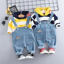 Children's Suit 2019 Baby Girls Boys Clothing Sets Hooded T Shirt Bib Pants Toddler Infant Clothes Suits Children Kids Costume Children's Suit 2019 Baby Girls Boys Clothing Sets Hooded T Shirt Bib Pants Toddler Infant Clothes Suits Children Kids Costume