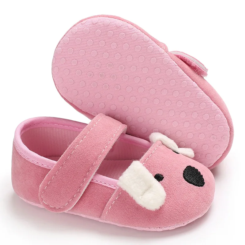 Для маленьких девочек маленькая собака обувь милые животные Стиль Детские тонкие туфли первые ходоки