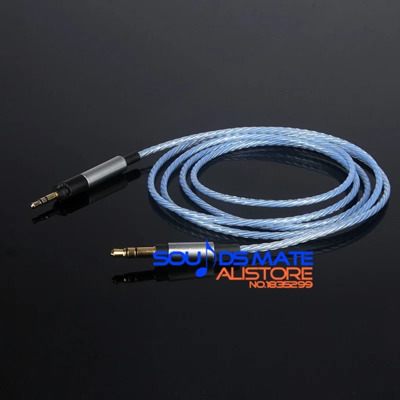 

Upgrade Silver Plated HIFI Cable For Audio Technica ATH-M50x ATH-M40x DJ Headphone 3 Color Select