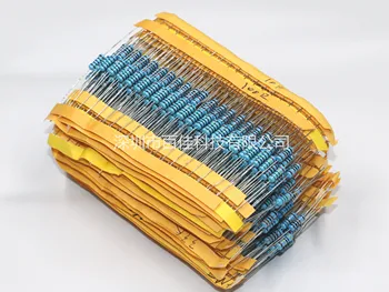 

50 specifications each 20 0.1ohm-3.6M 1/2w +/-1% metal film resistor package 1000pcs