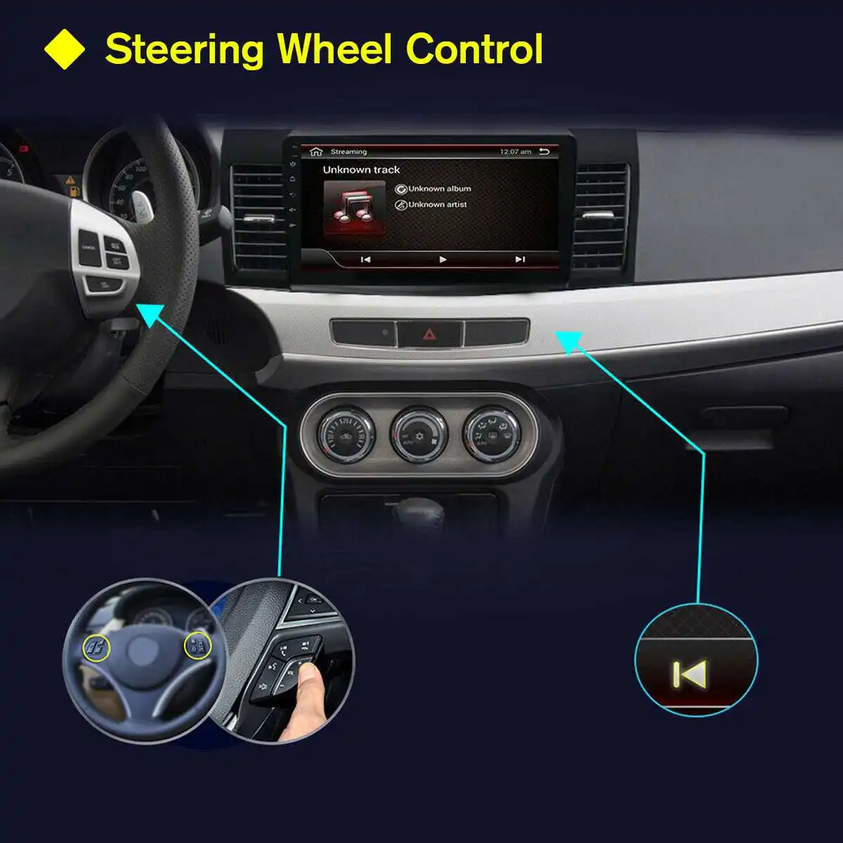 Best Car Multimedia Player 10.2 1G+16G for Android8.1Car Stereo 1DIN bluetooth WIFI GPS Quad Core For Mitsubishi Lancer head unit 6