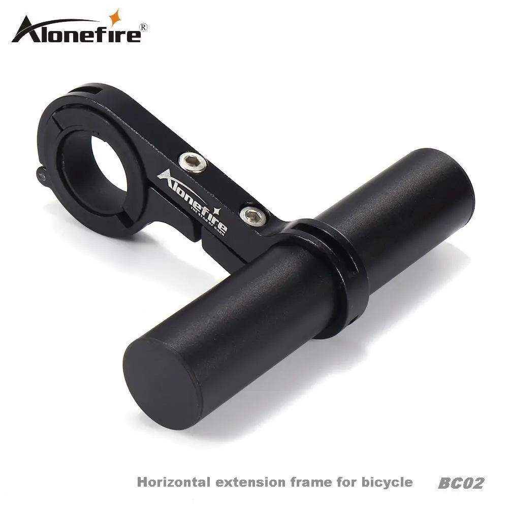 

AloneFire BC02 Bike Cycling Handle Bar Extender Bicycle Extensions Frame Bike Accessories Mount Lamp Cycling Light Clip Holder
