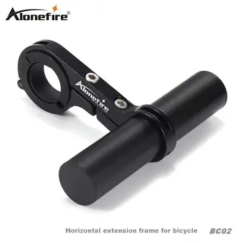 

AloneFire BC02 Bike Cycling Handle Bar Extender Bicycle Extensions Frame Bike Accessories Mount Lamp Cycling Light Clip Holder