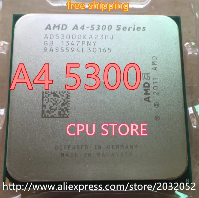 AMD A4 5300 3,4G L2 1 M двухъядерный процессор soquete FM2 A4-5300 cpu 65W двухъядерный A4-Series(Рабочая
