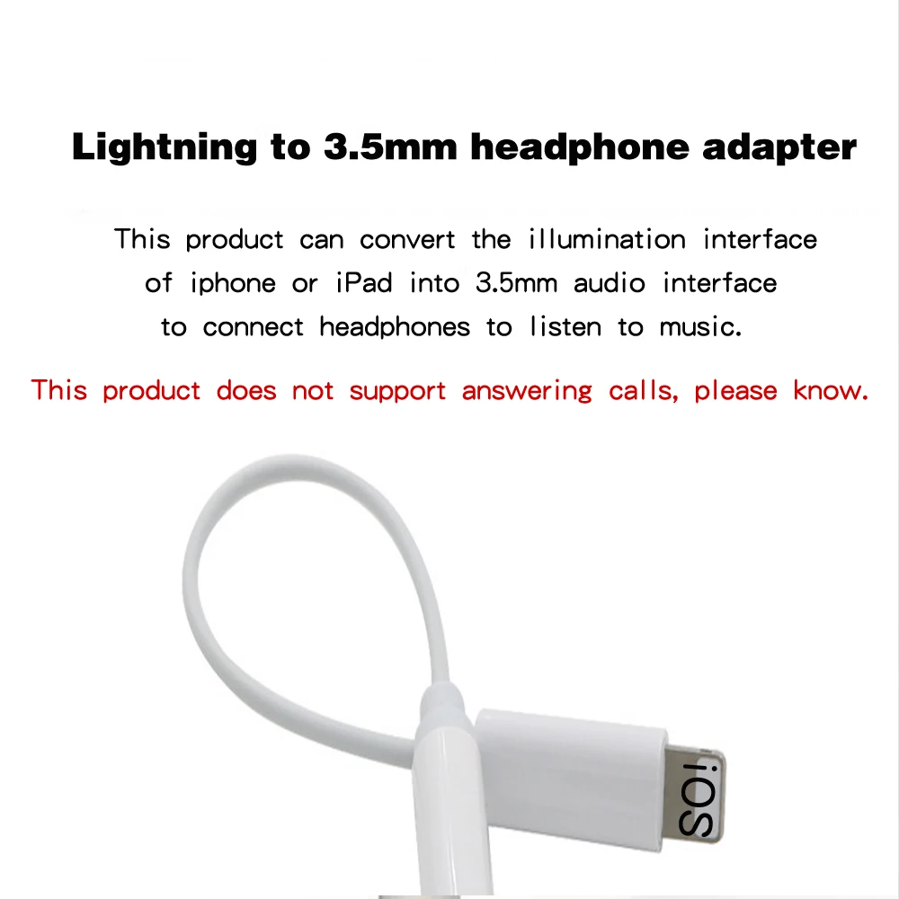 3 5 мм Aux разъем для наушников аудио адаптер IPhone X 7 8 Plus IOS12 Lighting Plug Play Music Audio USB