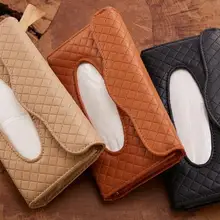 Автомобильный тканевый ящик козырек Тип PU Кожаный Автомобильный держатель для салфеток держатель салфетки автомобильный ящик для сиденья авто аксессуары козырек от солнца