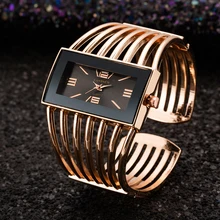  Women Rose Gold Bangle Bracelet Watch 2022 New Luxury Ladies Rectangle Dress Quartz Watches Clock bayan kol saati 