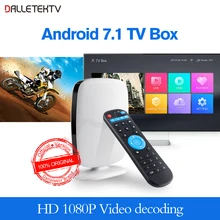 Dalletek ТВ R9 Android ТВ коробка RK3229 4 ядра Android 7,1 DDR3 1G HDMI 2,0 WI-FI 4 K 1080 p