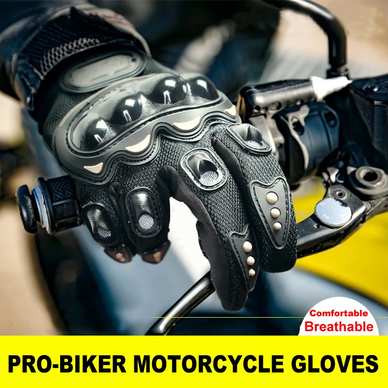 PRO Biker MCS-01C Motorcycle Gloves Motorbike Full Finger Protective Motocross Racing Bike Bicycle Cycling Gloves Guantes Moto