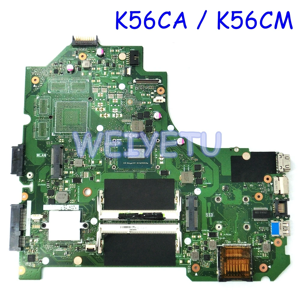 K56CA I3/I5/I7CPU материнская плата для ASUS K56C K56CM K56CB S550C S56C A56C Материнская ноутбука Rev 2 0 100%