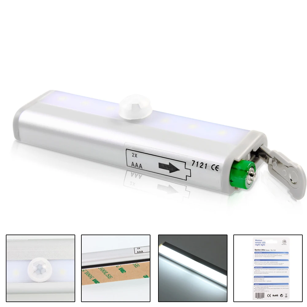 Lâmpadas de Parede sensor closet gabinete lâmpada luz Material : Polímero Elevado