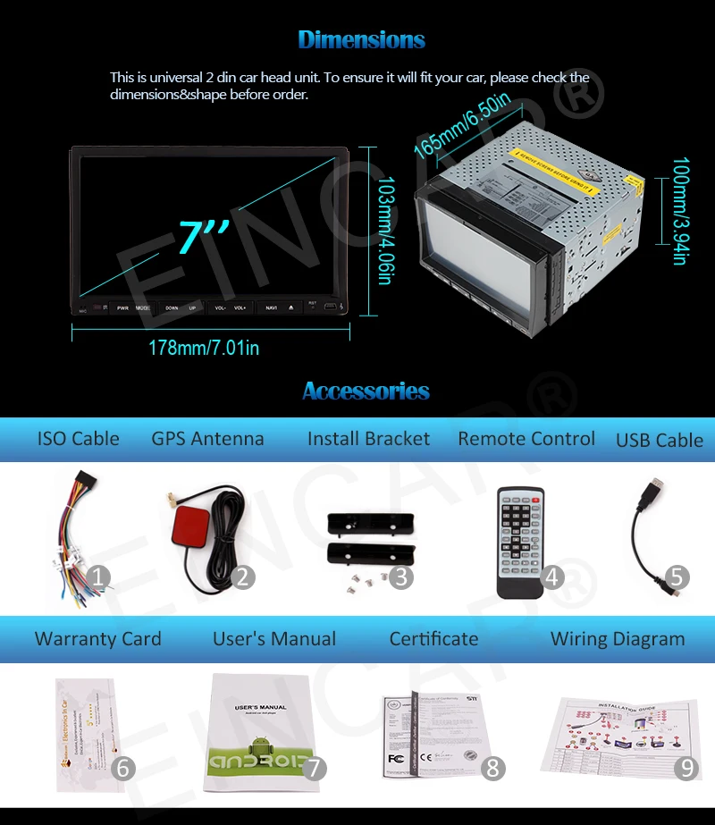 Perfect Android 6.0 Car Stereo DVD Player with GPS Navigation 2 Din Car Radio Head Unit in dash Bluetooth WiFi USB SD 1080P Video SWC 10 Perfect Android 6.0 Car Stereo DVD Player with GPS Navigation 2 Din Car Radio Head Unit in dash Bluetooth WiFi USB SD 1080P Video SWC 10