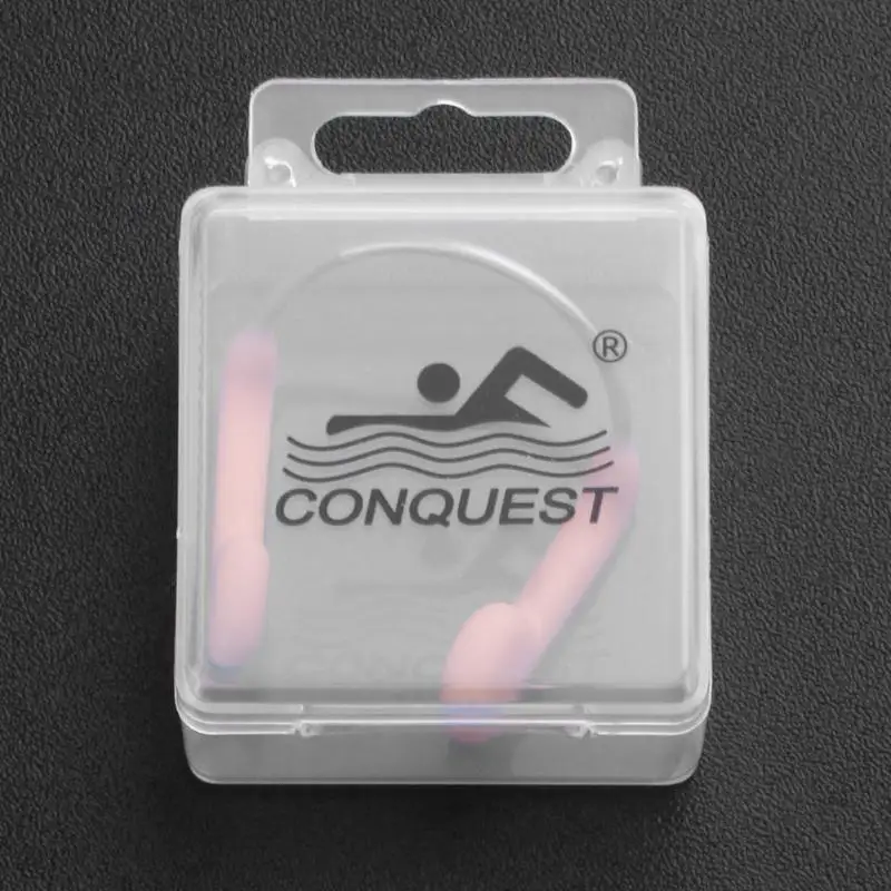 Durable No-skid Soft Silicone Steel Wire Nose Clip for Swimming Diving Water Sports Swimming Nose Clip Skin Color 35 x 30 x20mm
