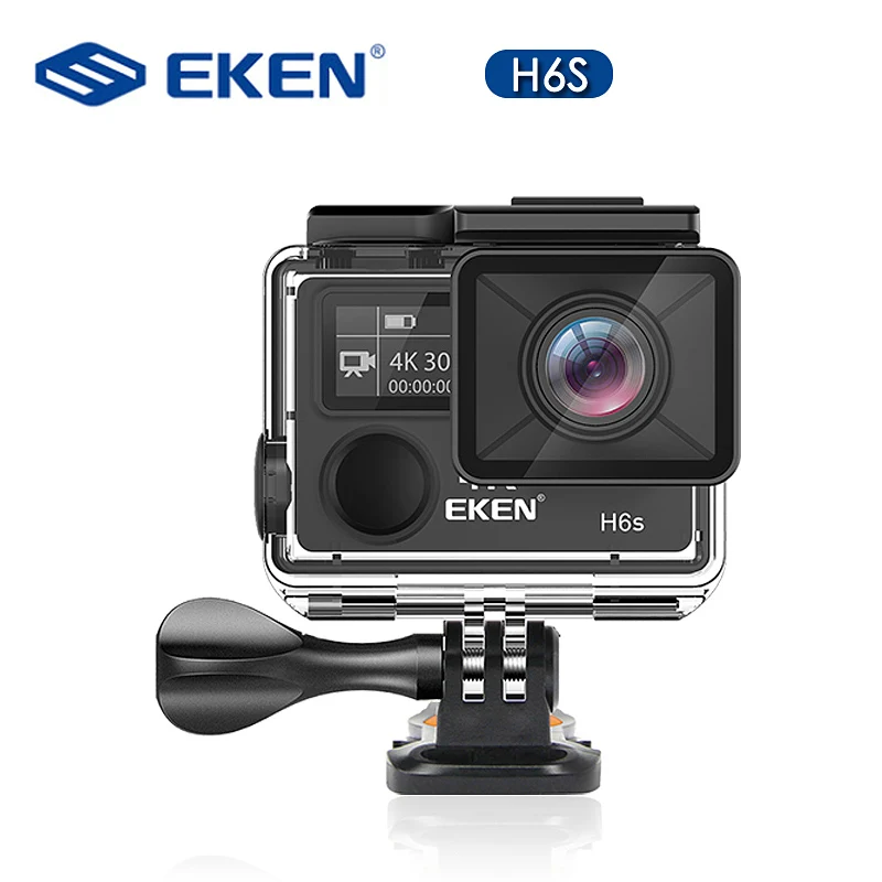 Оригинальная Экшн-камера eken H6S Ultra HD с чипом Ambarella A12 4 k/30fps 1080 p/60fps EIS 30M Водонепроницаемая Спортивная камера - Цвет: EKEN H6S