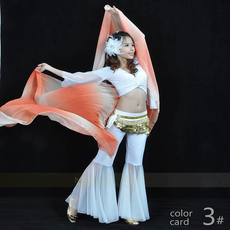 

Belly Dance Costume Shawl Veil Scarf 250x120cm Light Soft Chiffon gradient color 13 colors