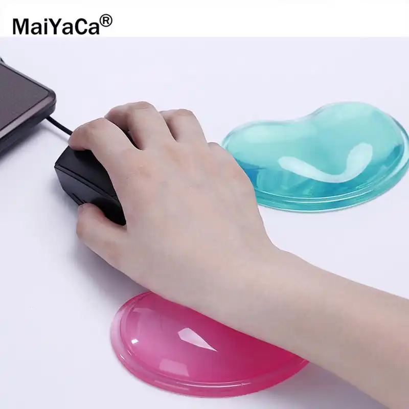 High Quality Fashion Silicone Heart Shaped Wrist Pad Wavy Comfort