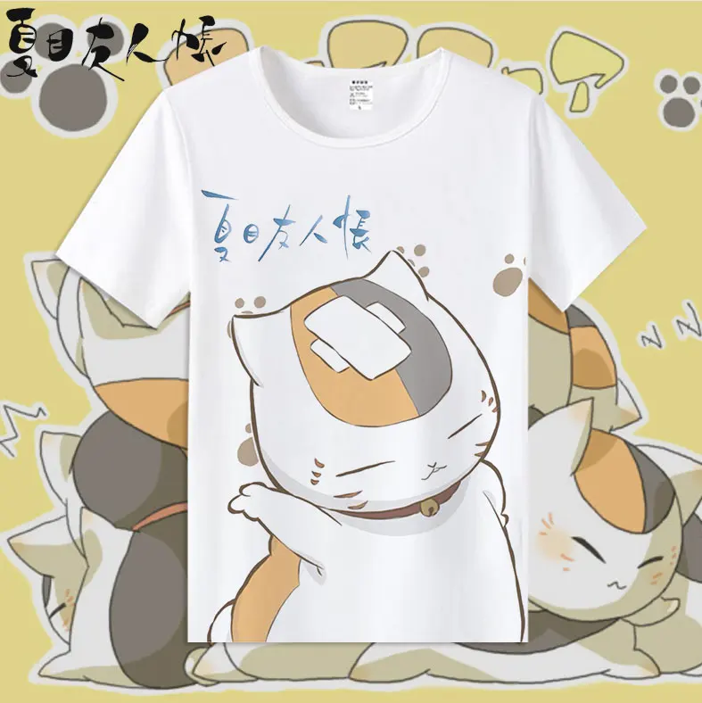 

New Anime Natsume Yuujinchou Cotton T-shirts for Women/Men Student T Shirt O Neck Short Sleeve Summer Clothes Top Tees S-3XL