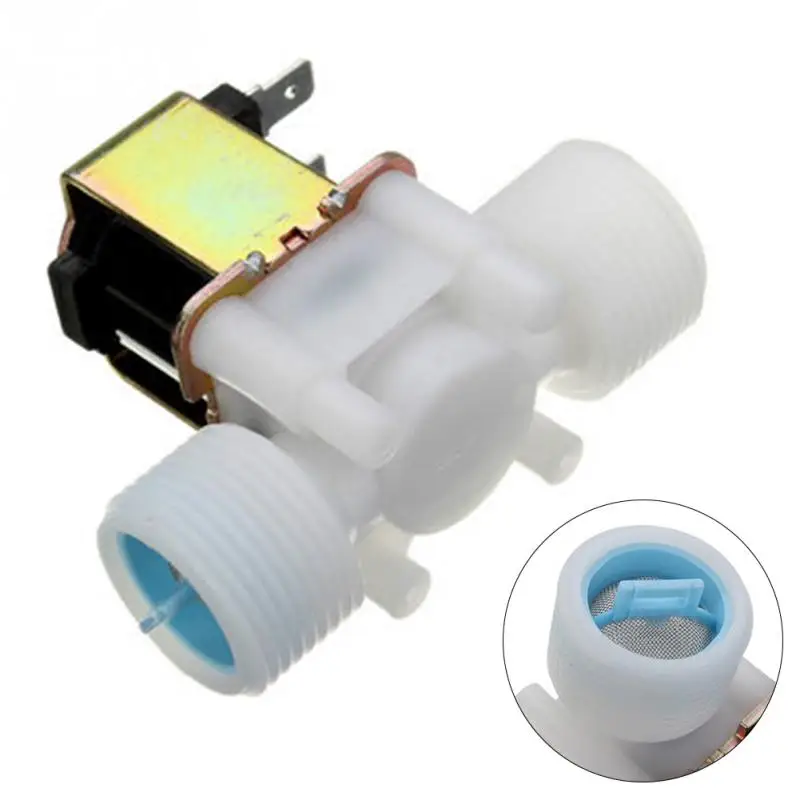 

Durable G3/4 DC12V 5W water valve low viscosity fluids Solenoid Valve Water Diverter Device Normal Closed Type PP solenoid valve