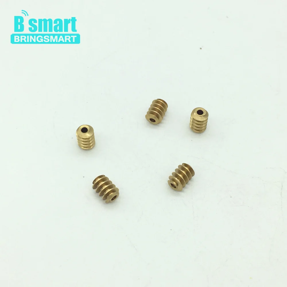 

Bringsmart 5pcs M0.5*8 Metal Worm Motor Helical Gear Mini Cylindrical Gear Inner Diameter 2mm Motor Accessories Wholesale