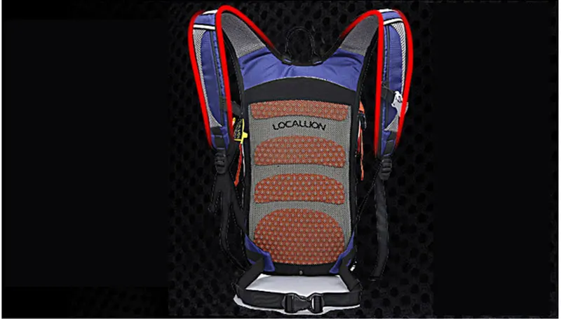 LOCAL LION Outdoor Sport Backpack 18L Breathable Waterproof Bicycle Bag Hiking Climbing Hydration Carrier for Cycling Running