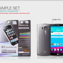Nillkin Matte антибликовым покрытием anti scratch Экран протектор Плёнки для LG G4/h810/H815/vs999/F500 /f500s/f500k матовый защитный Плёнки