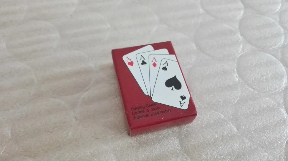 Милые мини-покер интересные маленькие игральные карты вне открытый творческий путешествия мини-покер 100 шт DHL/FedEx