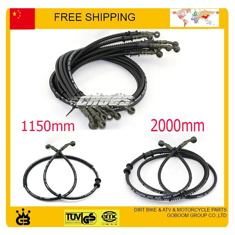 

1150mm 2000mm 125cc 200cc 250cc Hydraulic Brake Hose QUAD ATV Dirt Pit Mini Pocket Bike buggy go cart Roketa NST brake pipes