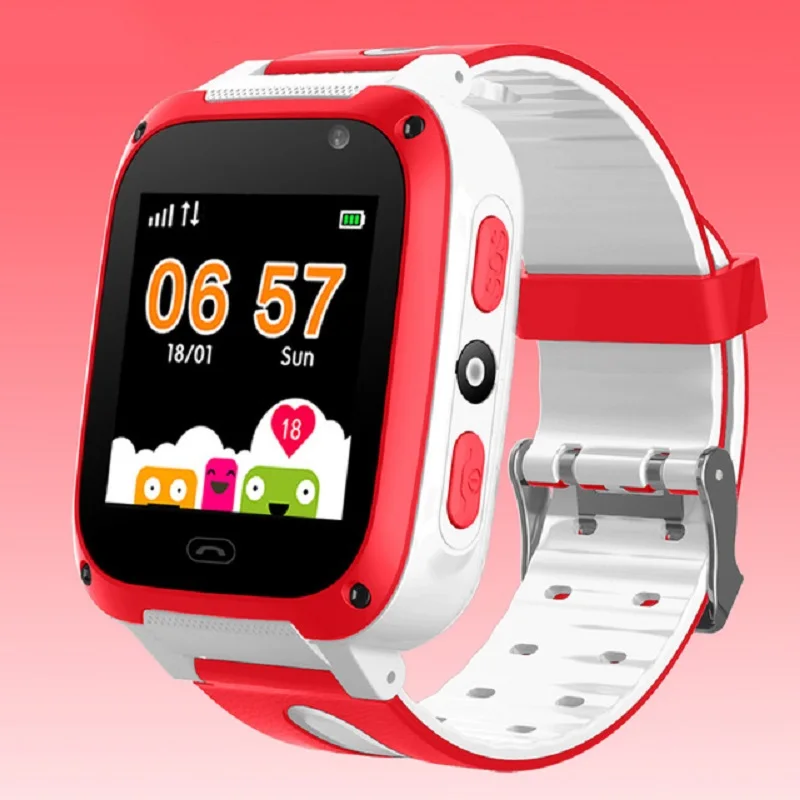 

2018 New Children's Smart Watch LBS Positioning Tracker SOS Emergency Mobile Phone Security LED Color Screen Kids Smart Watch