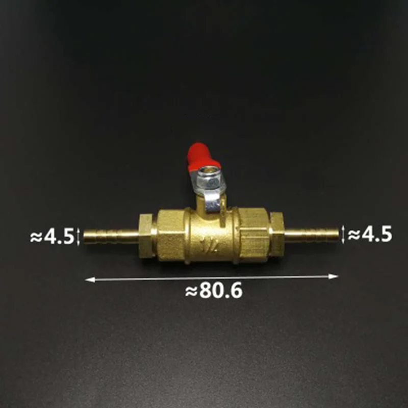 4mm Hose Barb Two Way Brass Shut Off Ball Valve For Fuel Gas Water Oil Air|Valve| - AliExpress