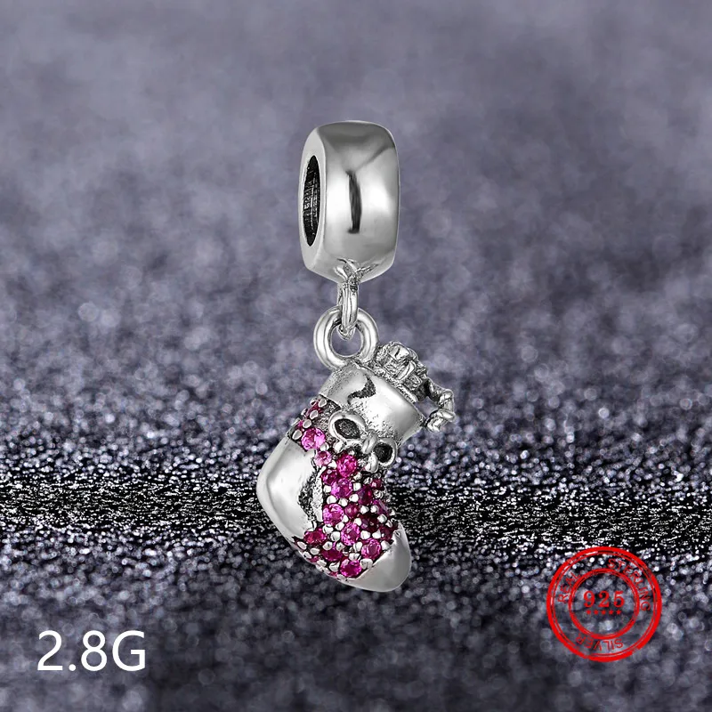 

925 Sterling Silver High Heels Five-pointed Star for Pandora Sterling Silver Jewelry Pendant Beads Supplies Mother's Day Gift