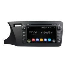 8 “octa-core Android 6.0 Reproductores multimedia para coches para Honda City 2014 izquierda envío mapa video audio estéreo DVD del coche jugador